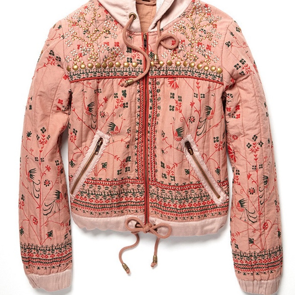 FREE PEOPLE Play My Song Studded JACKET Coat S M L - Picture 1 of 7
